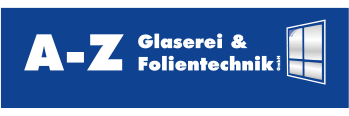„A-Z Glaserei & Folientechnik GmbH“-Logo, zur Startseite